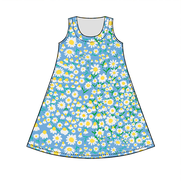 Sleeveless Summer Dress | PÄIVÄNKAKKARAT| blue