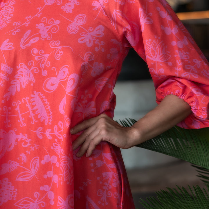 Ooppera Dress | NUPPUNEN | pink
