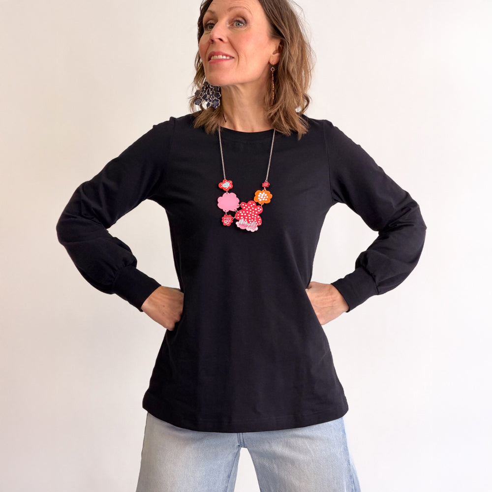 Puhvihiha pusero | HIILENMUSTA